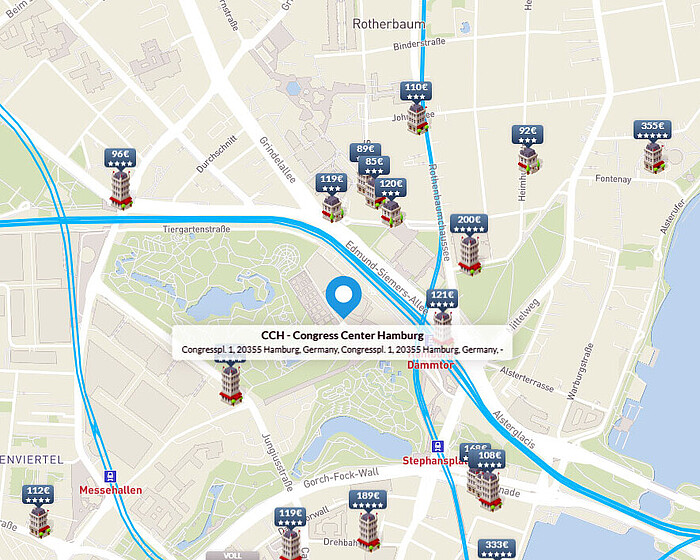 CCH Hotelmap Screenshot